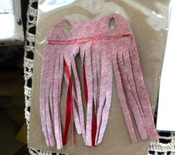 CLONE RED FRINGE VEST A